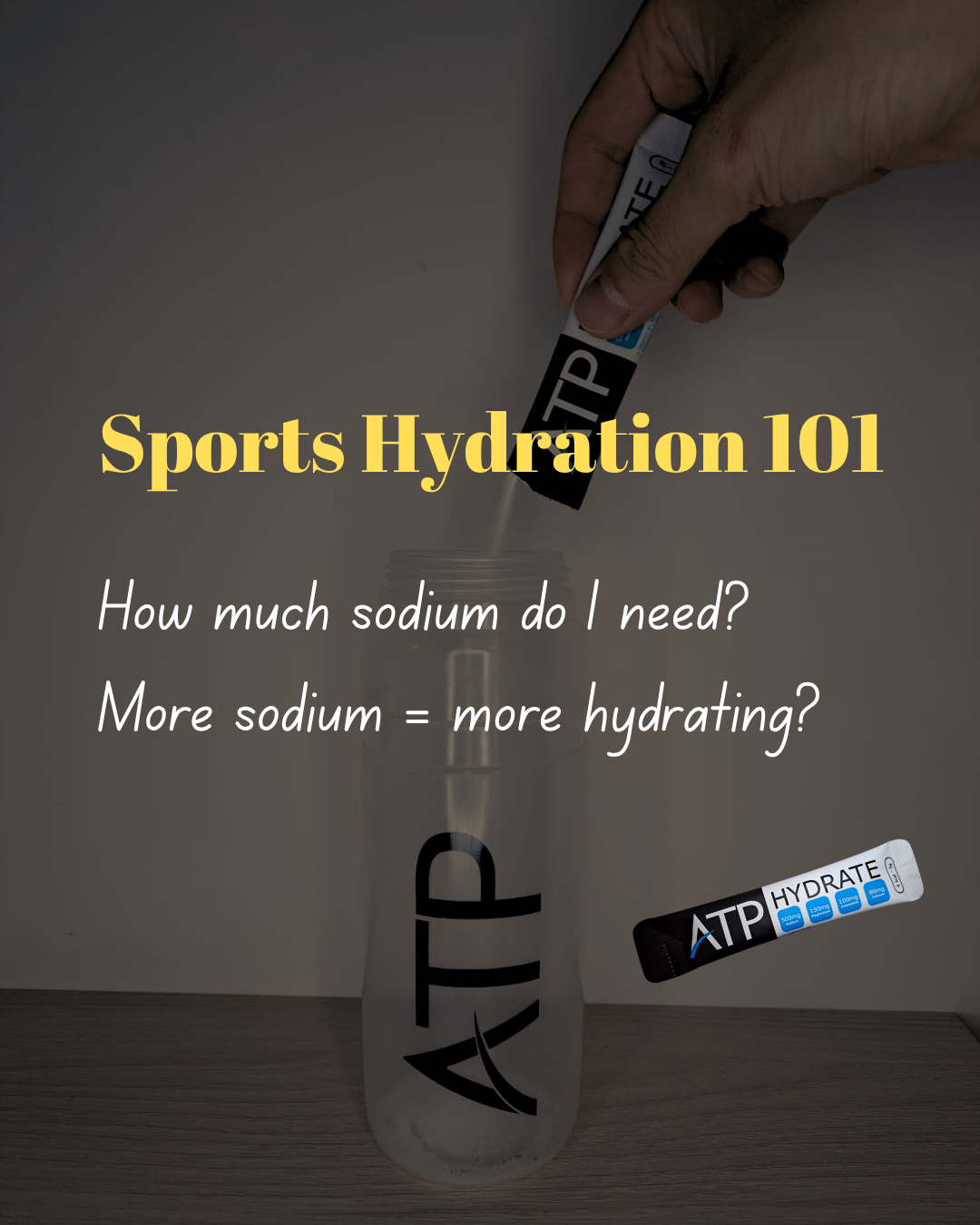 Principle of Hydration: Sodium Concentration over Amount  補水原理：鈉濃度比鈉含量重要